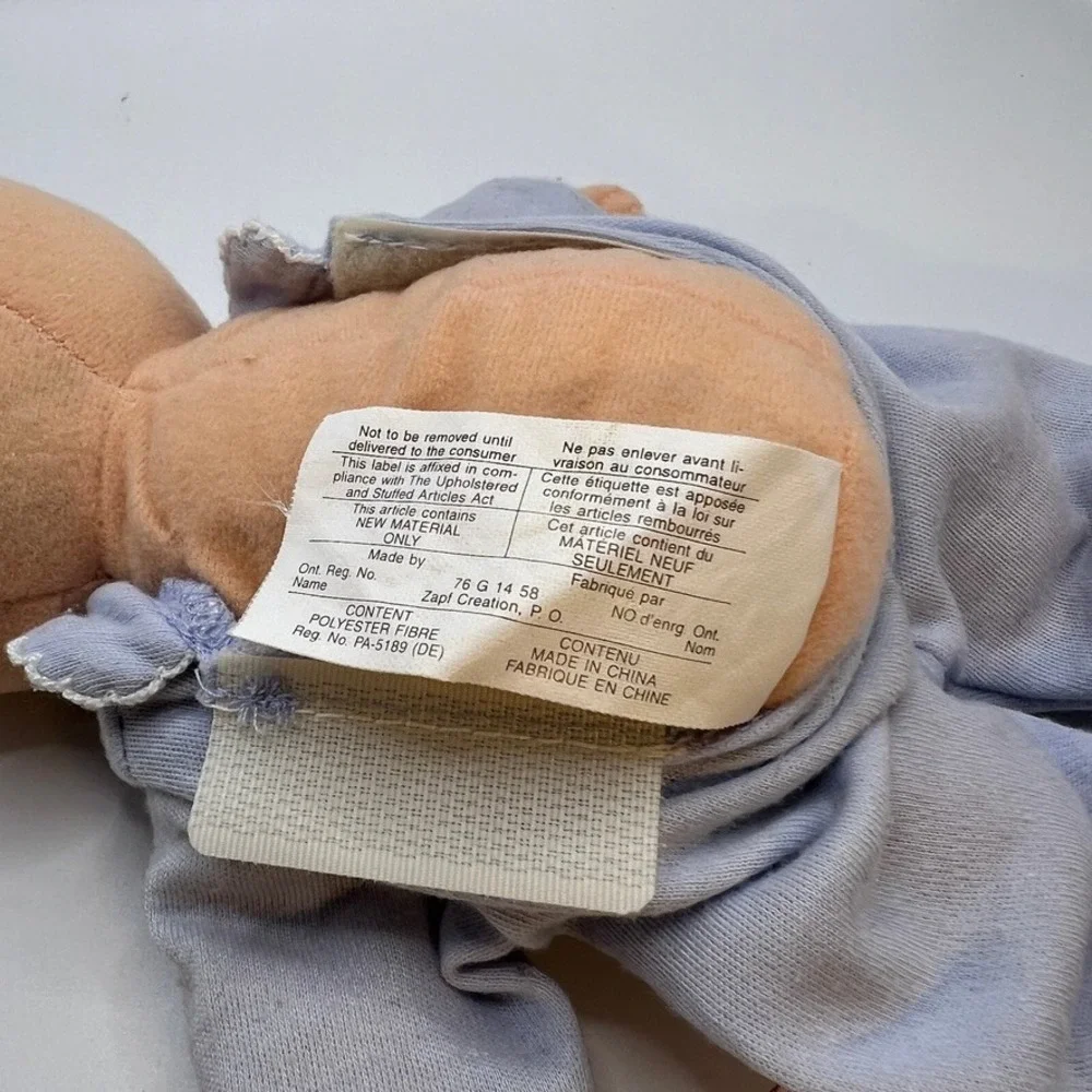 Vintage‎ Y2K Maggie Raggies Boy Bean Baby Doll Zapf Creation 11